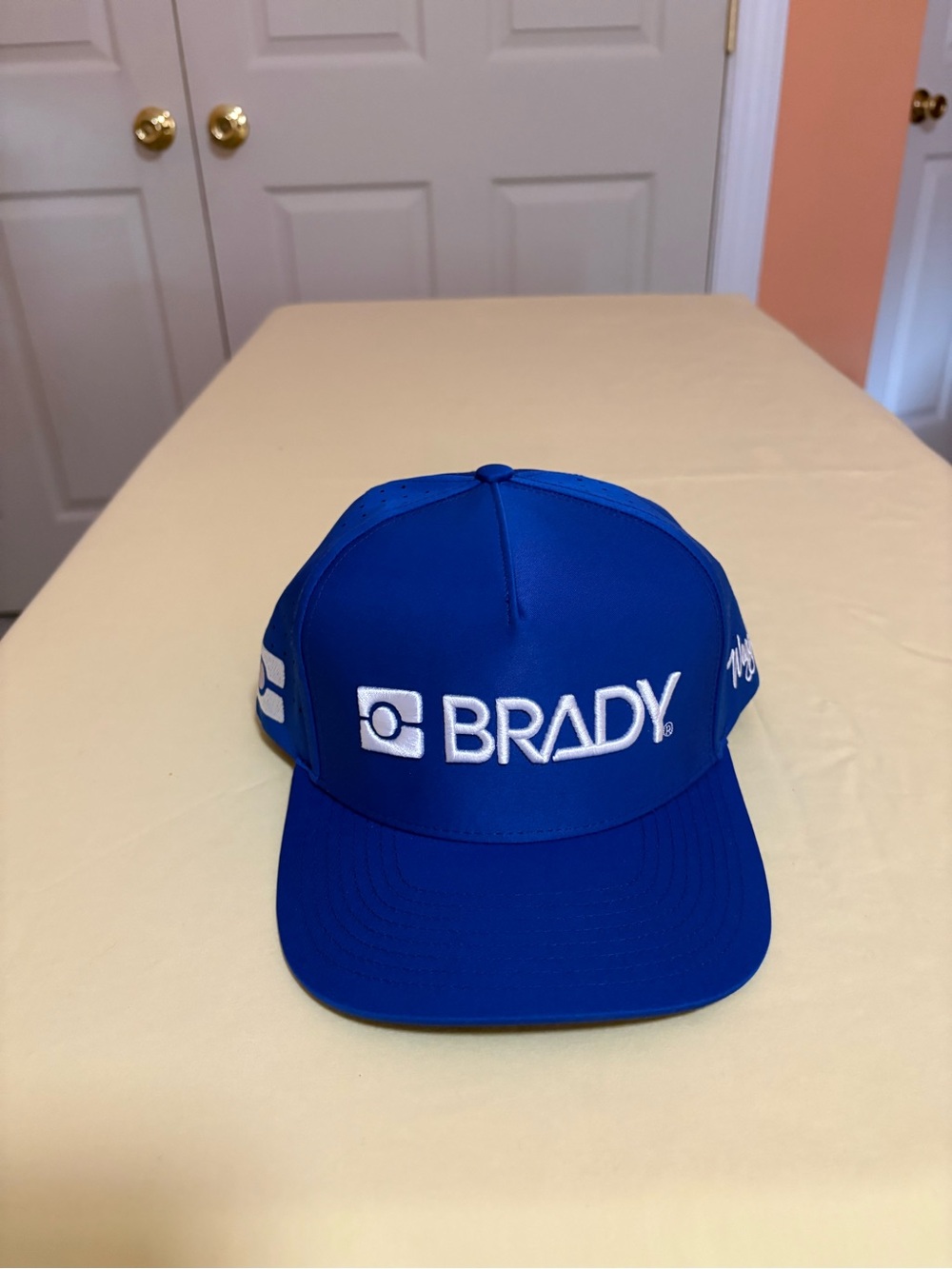 NWOT BRADY x Waggle Golf Performance Snapback Hat Cap - Royal Blue Size OSFM